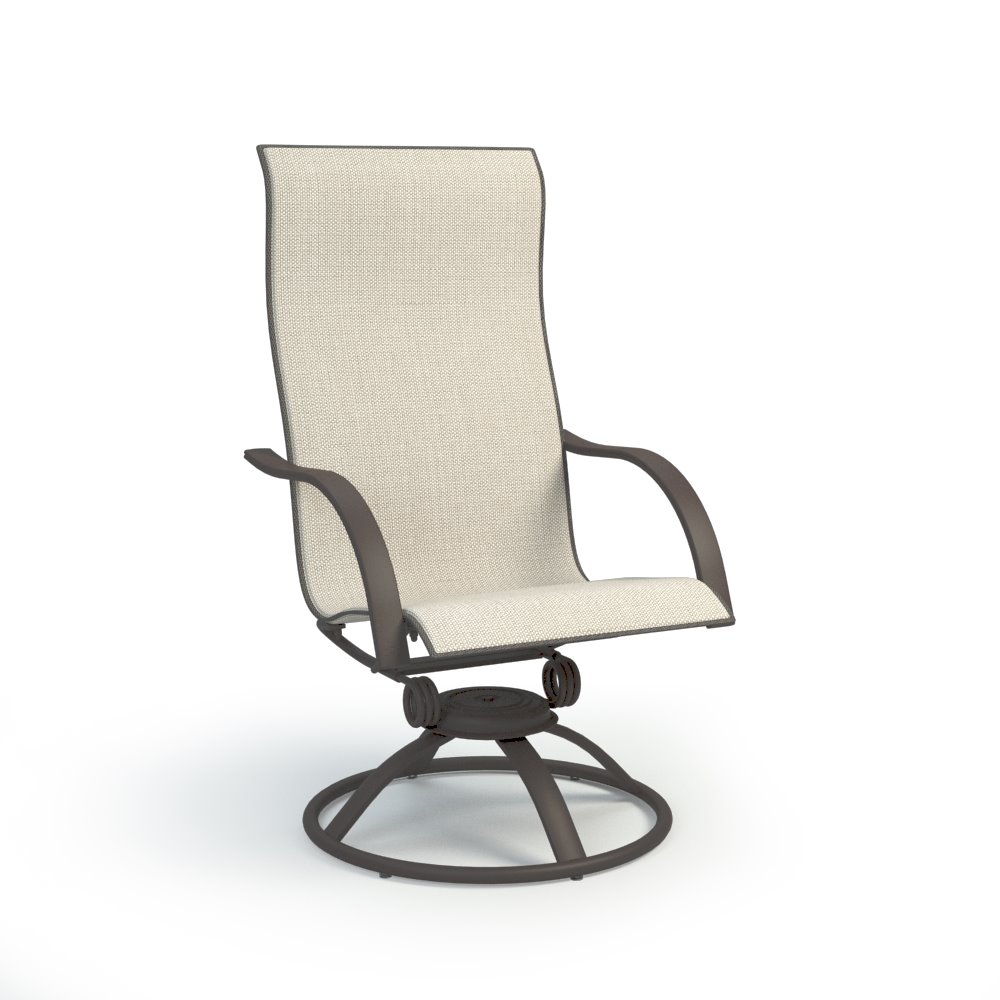 Homecrest Stella Sling High Back Swivel Rocker Dining Chair - 7A910
