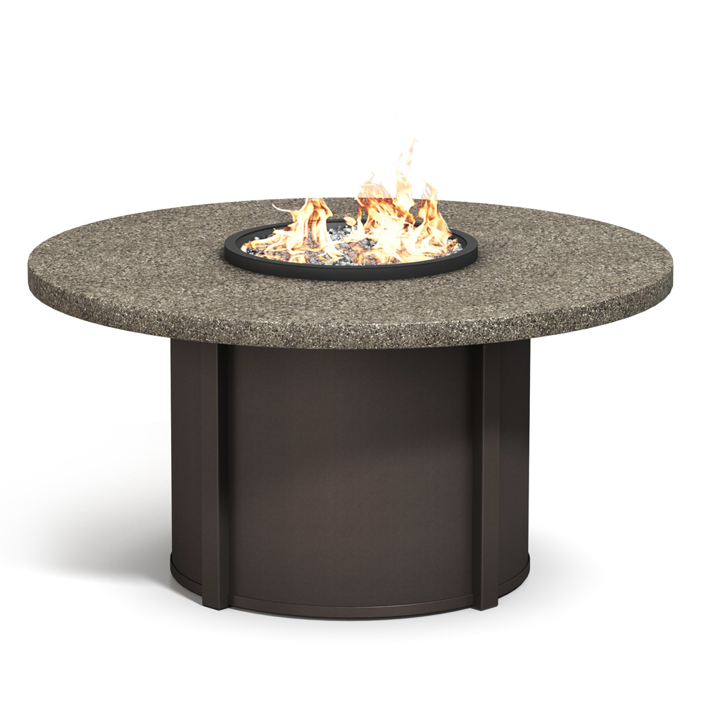 Homecrest Stonegate 54" Dining Fire Table - 54RSGFPTT-89RDC