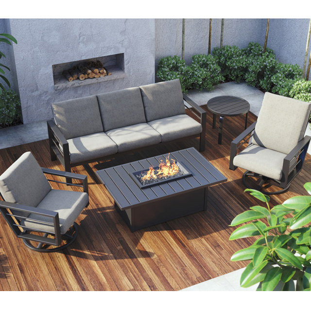 three seat rust proof cushion sofa