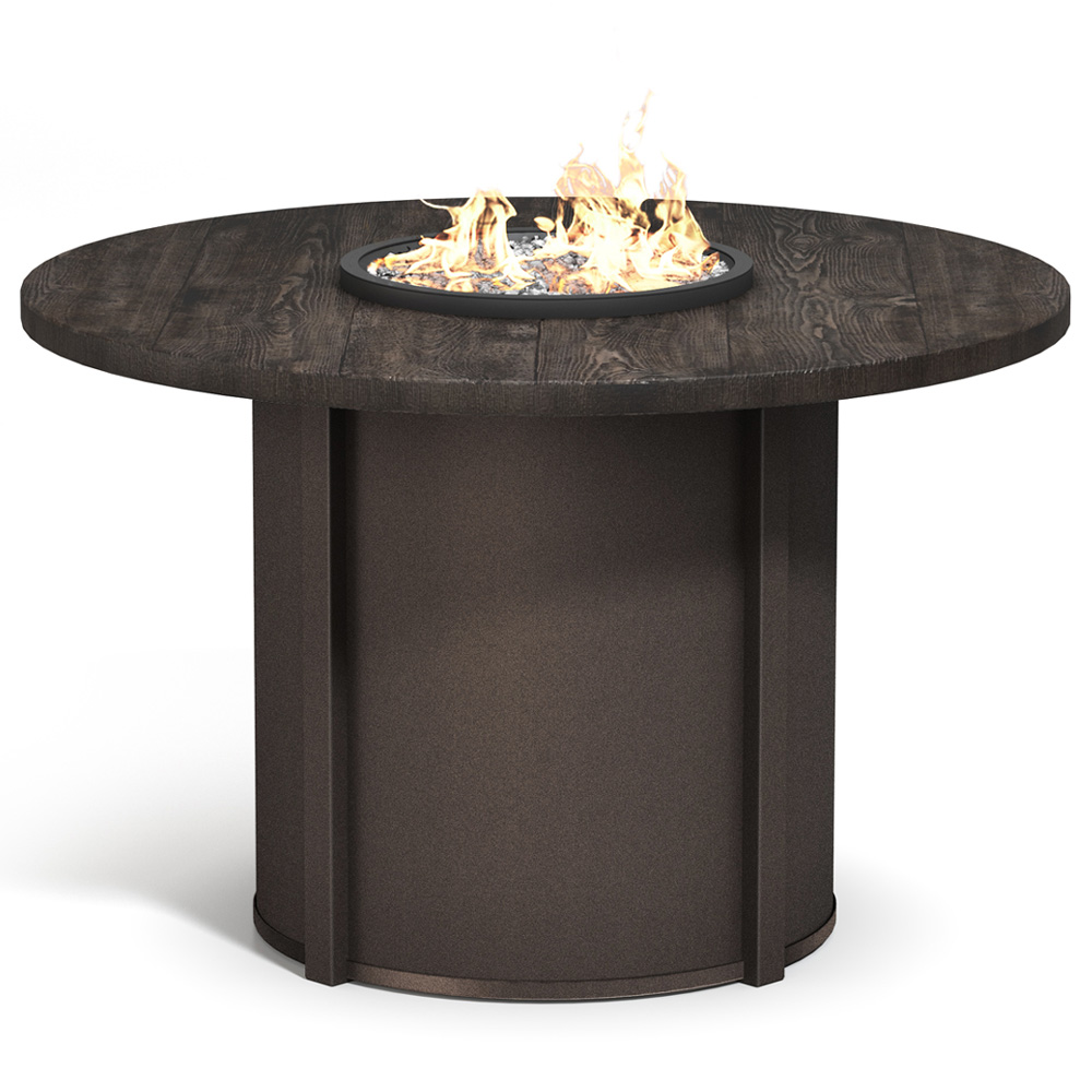 Homecrest Timber 54" Balcony Round Fire Pit Table - 54RTMFPTT-89RBC
