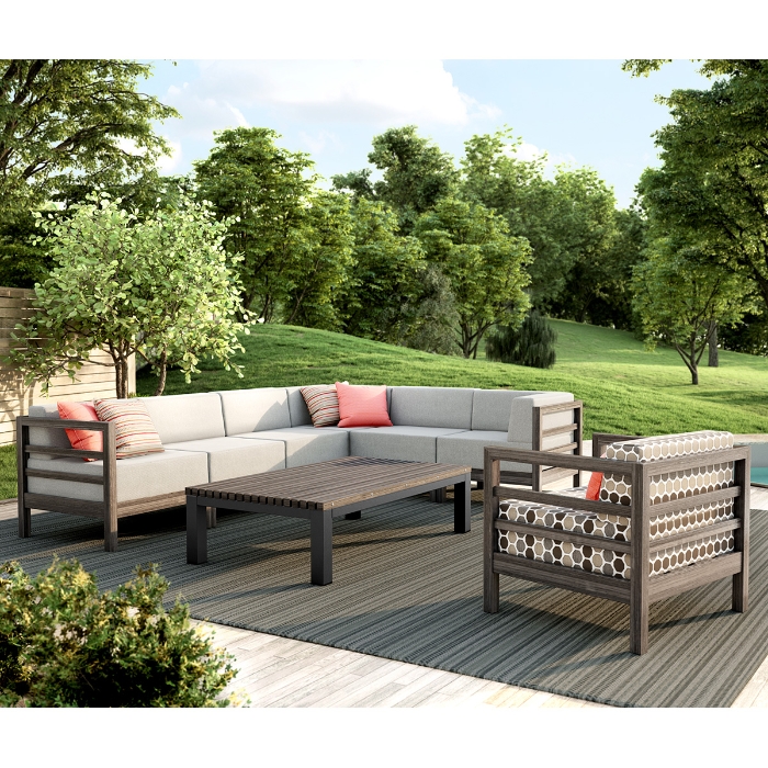 Willow Cushion HDPE Patio Sectional