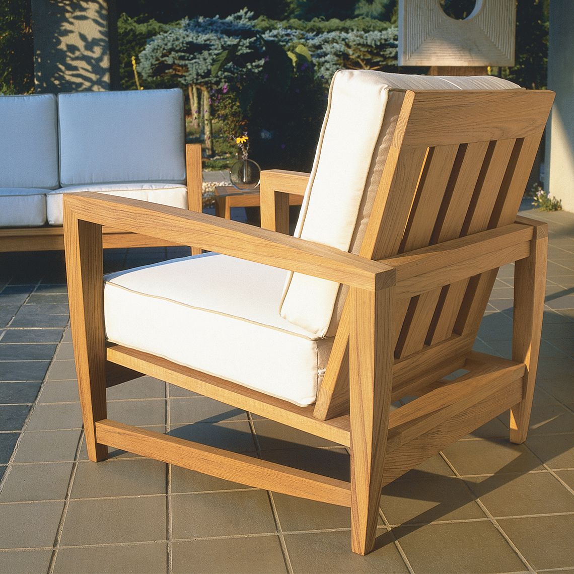Kingsley Bate Amalfi Club Chair back