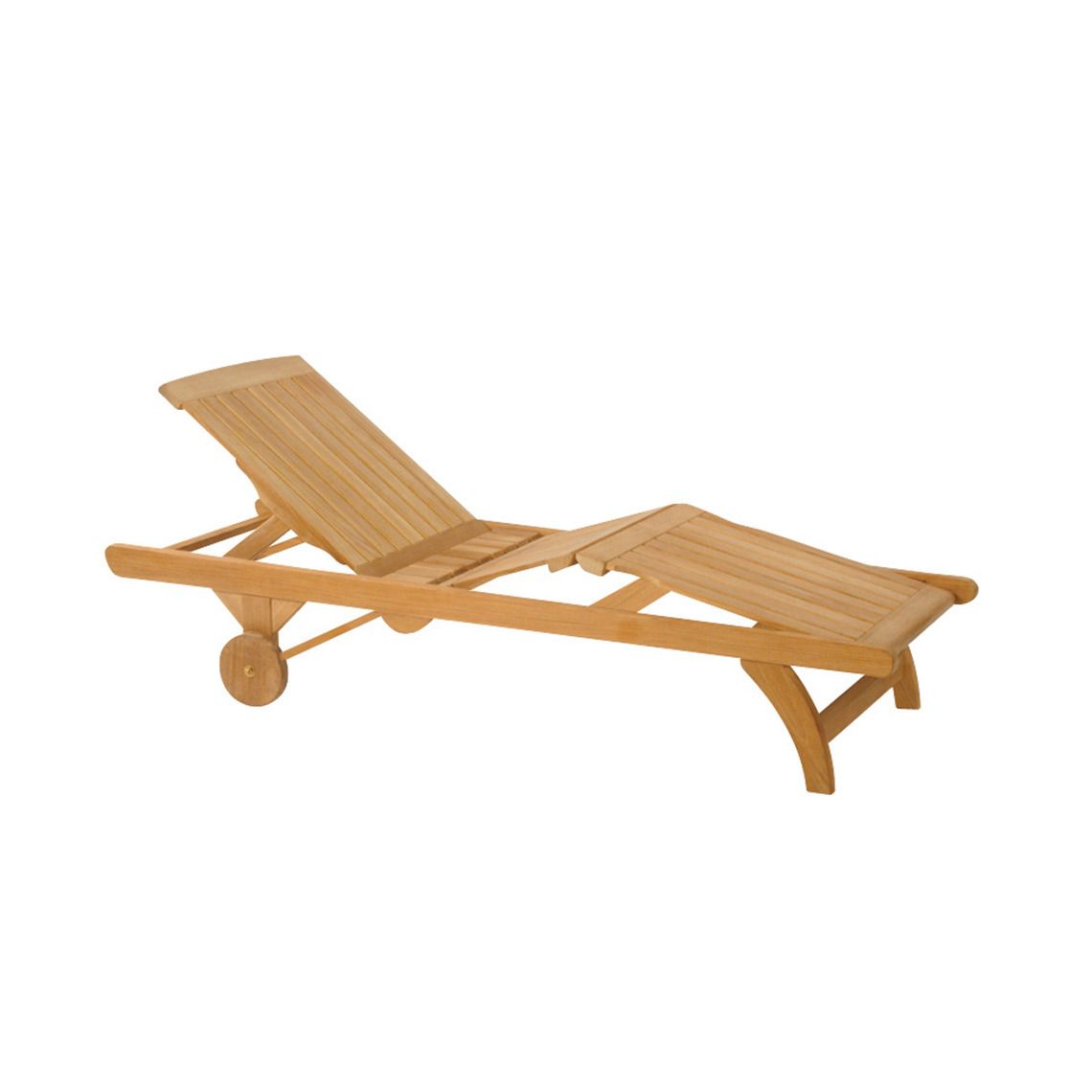 Kingsley Bate Classic Adjustable Knee-Bend Chaise Lounge with Wheels - CL70
