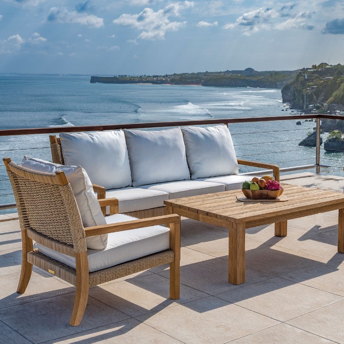Hudson Teak Deep Seating Outdoor Furniture Set
