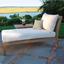 Kingsley Bate Ipanema Teak Chaise and Side Table Set - KB-IPANEMA-SET2