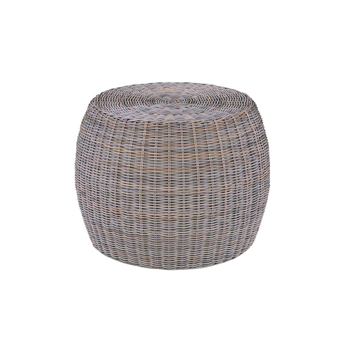 Kingsley Bate Ojai 24.5" Round Side Table with Glass