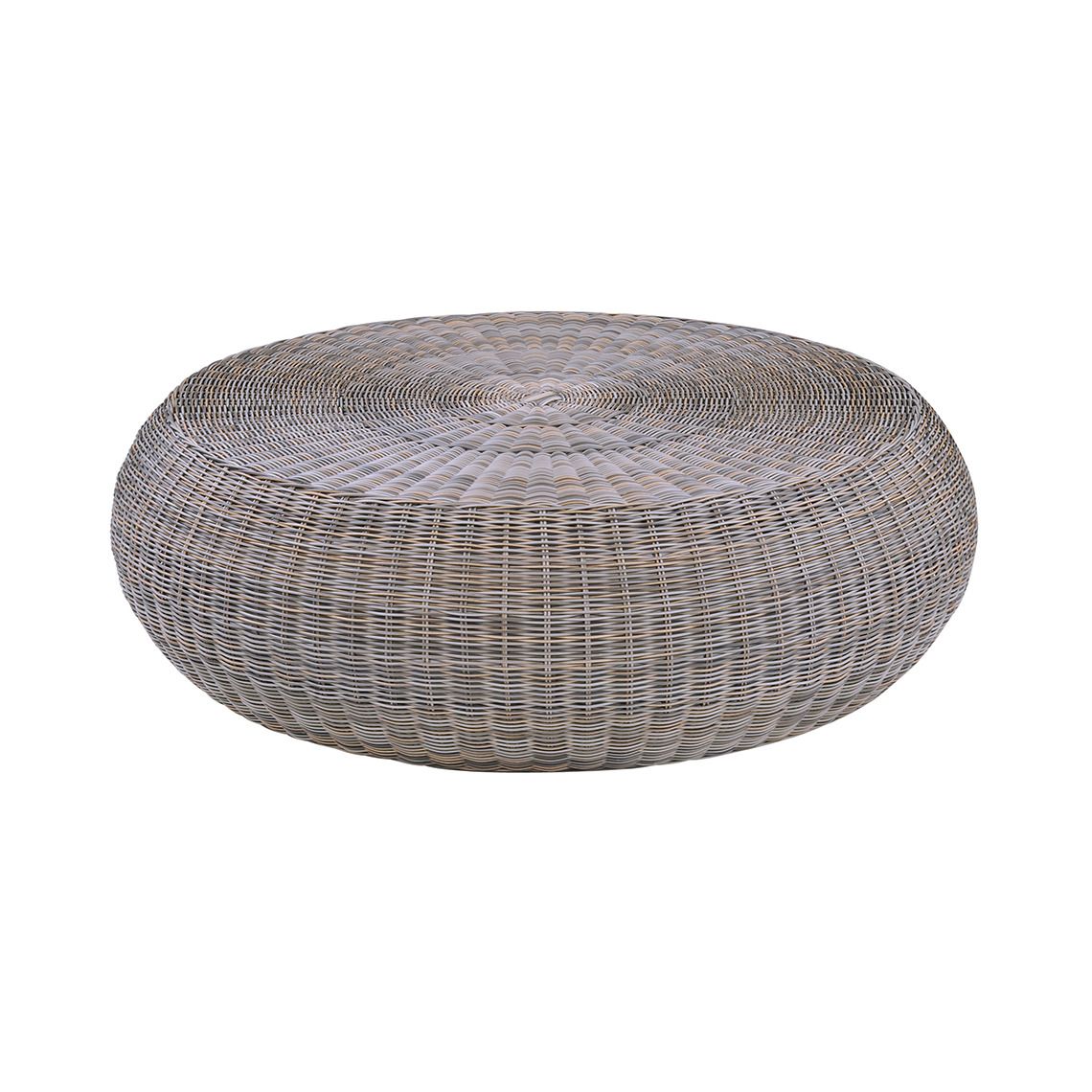Kingsley Bate Ojai 50" Round Coffee Table with Glass