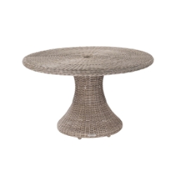Kingsley Bate Sag Harbor 52" Round Dining Table with Glass Top - SH52