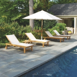 Kingsley Bate St. Tropez Set of 4 Adjustable Chaise Loungers - KB-STTROPEZ-SET7