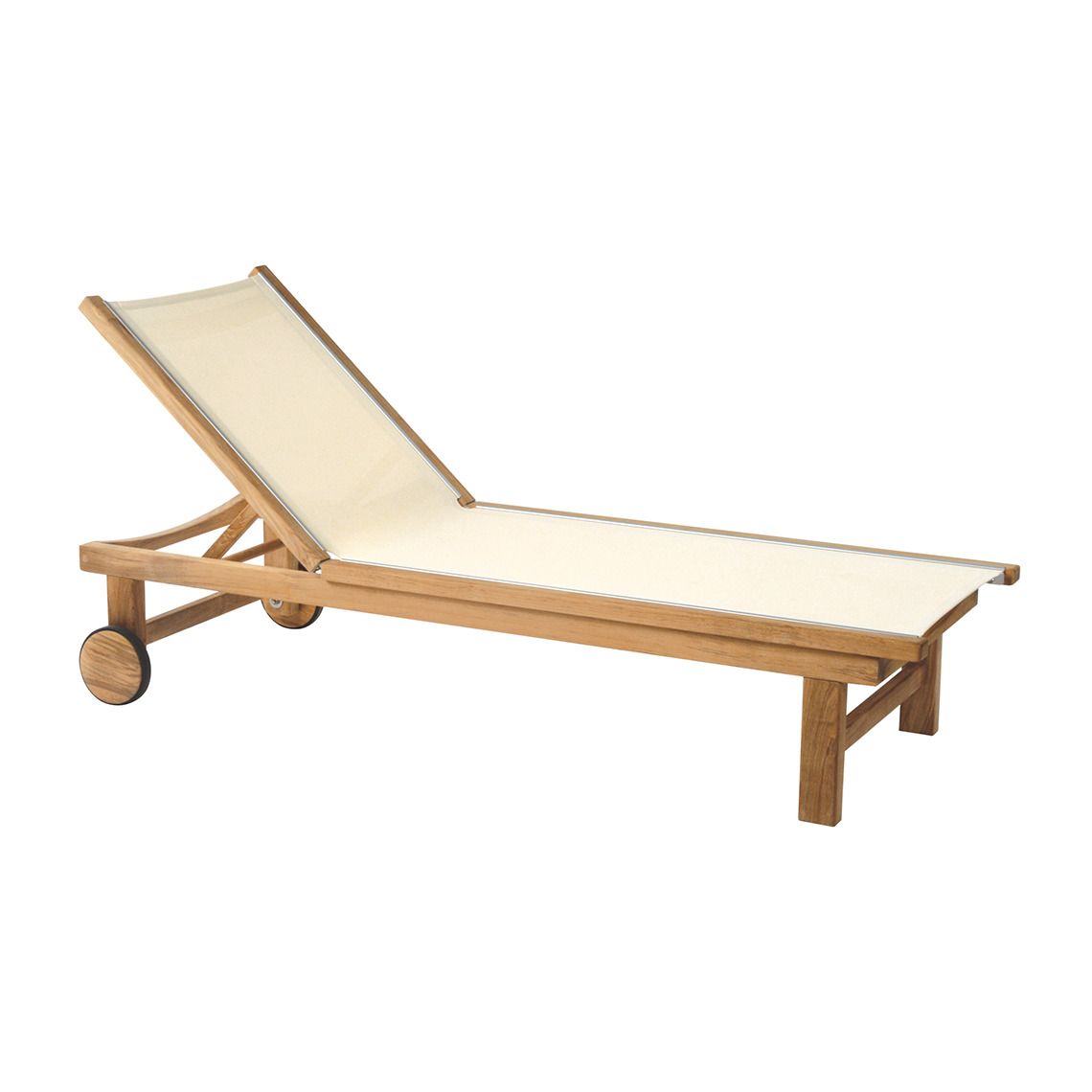 Kingsley Bate St. Tropez Adjustable Chaise Loungers with Wheels