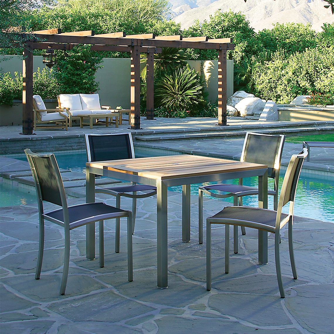 Tiburon Modern Square Dining Set