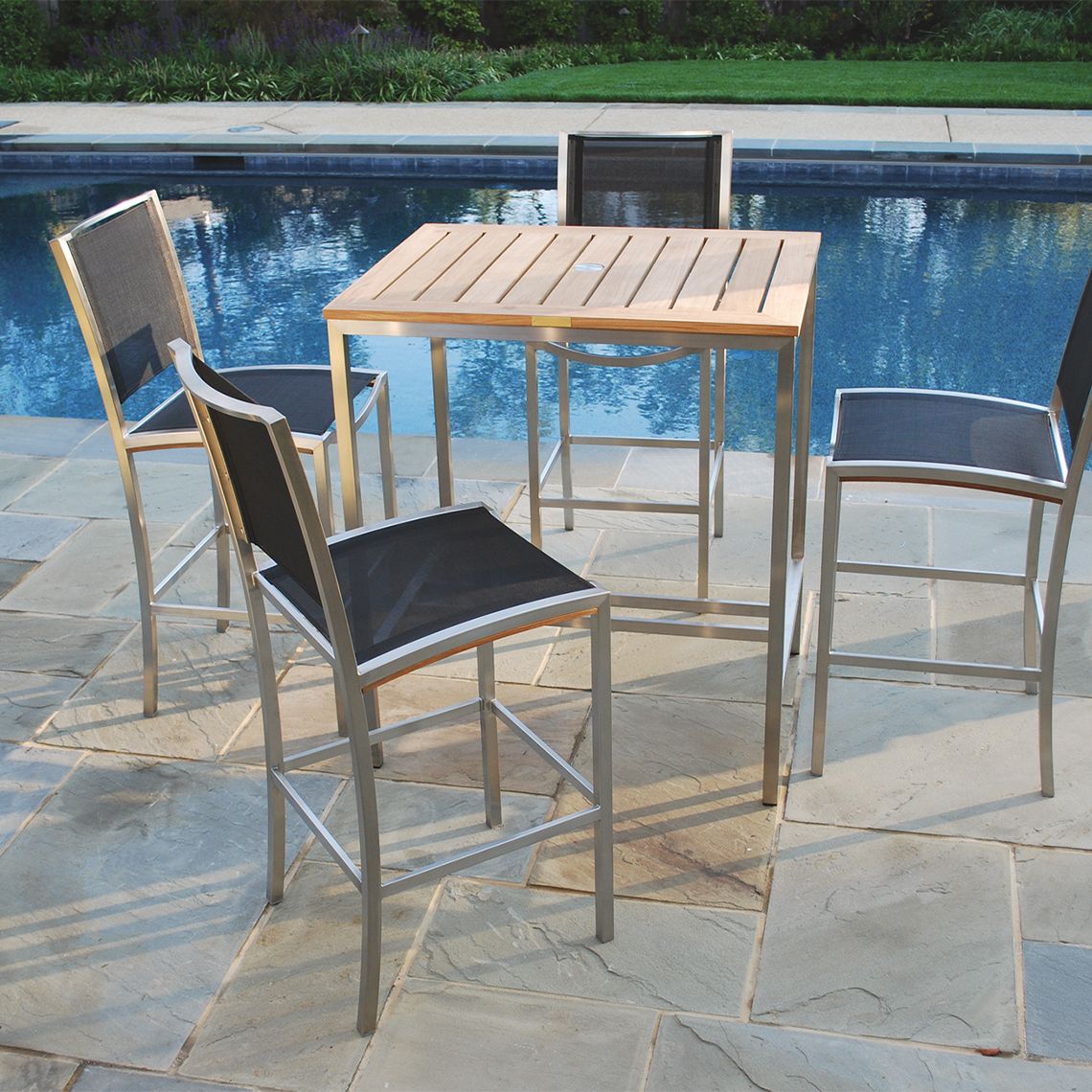 Tiburon Square Patio Bar Set