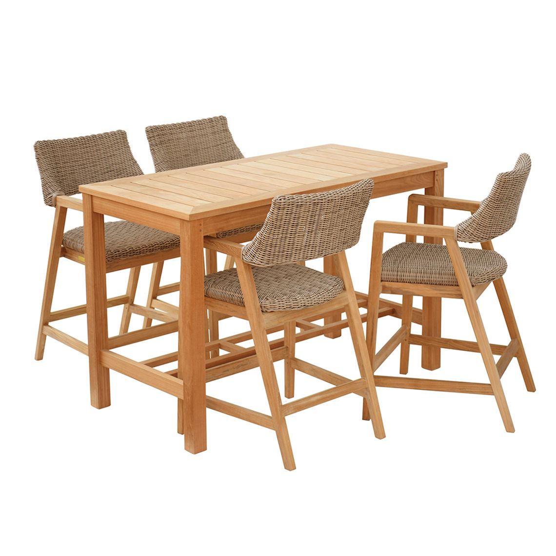 Wainscott 59.5" x 34" Rectangle Bar Table set