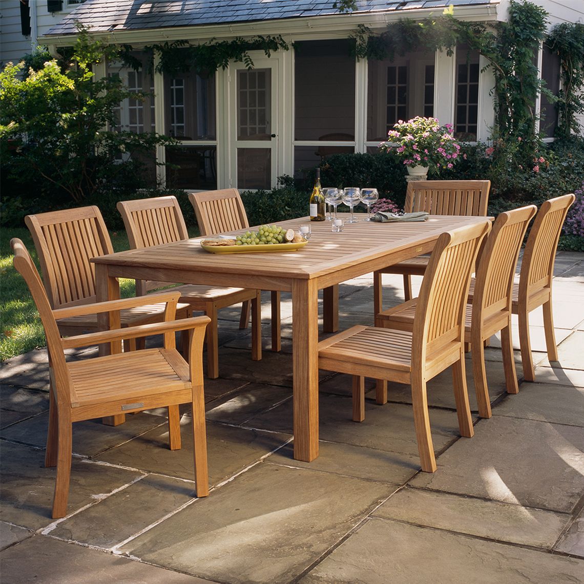 Wainscott 85" x 42.5" Rectangle Dining Table set