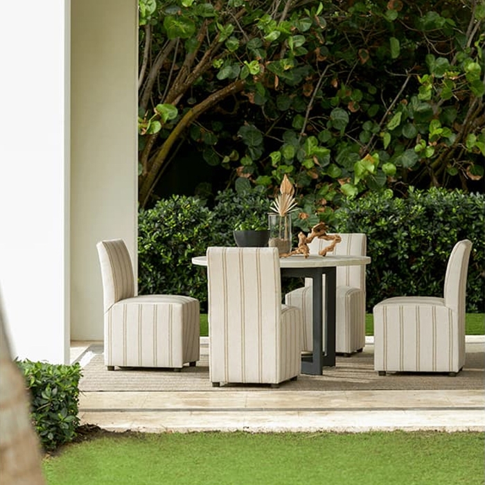 Charlotte Upholstered Outdoor Dining Set