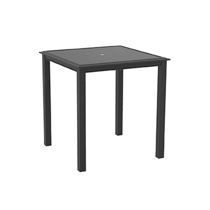Livingston 40" Square Bar Table with Umbrella Hole