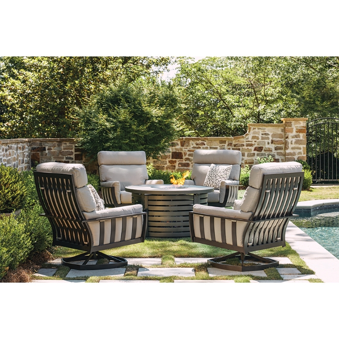 Smith Lake Cushion Lounge Chair and ottoman set