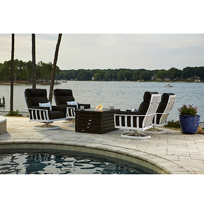 Lane Venture Smith Lake Luxe Cushion Set with Fire Table - LV-SMITHLAKE-SET5