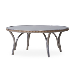 Lloyd Flanders All Seasons 33" Round Cocktail Table with Taupe Glass - 124044
