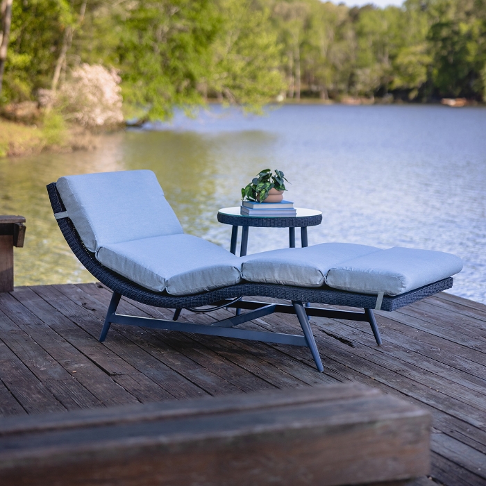 Cascade Chaise and Side Table Set