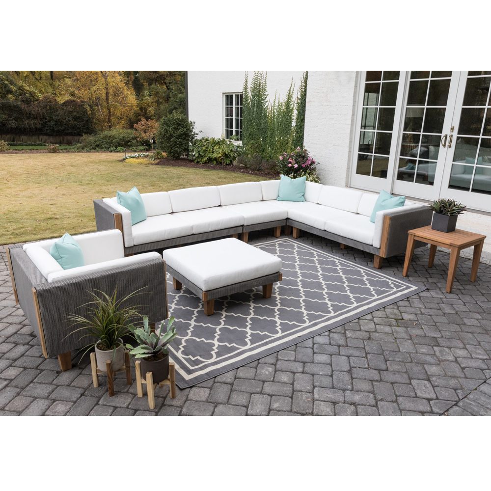 Lloyd Flanders Catalina Sectional and Lounge Chair Set - LF-CATALINA-SET9