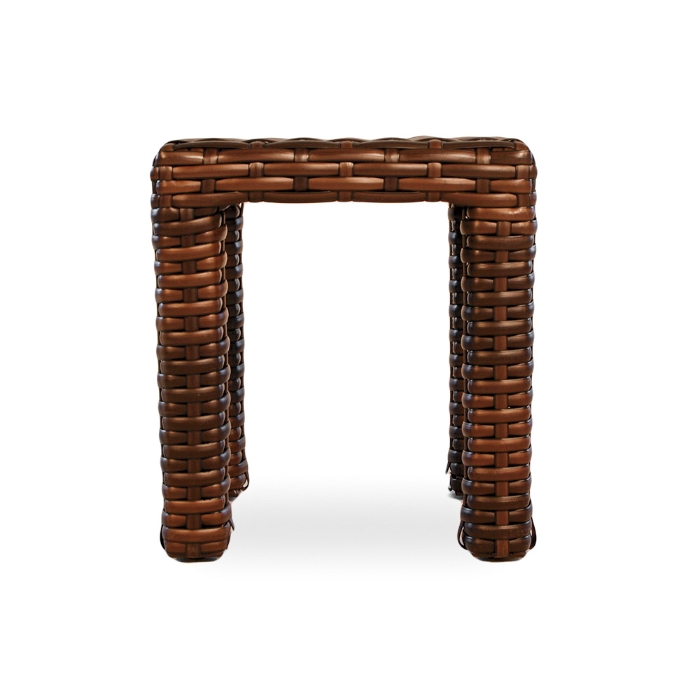 Contempo Woven Vinyl Wicker Stool/End Table - 38016