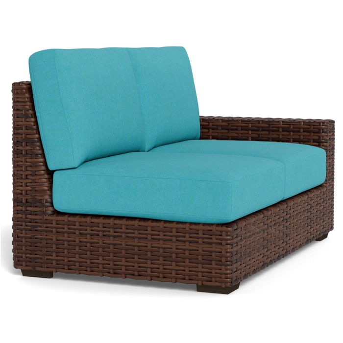 Contempo Left Arm Woven Vinyl Wicker Loveseat - 38052