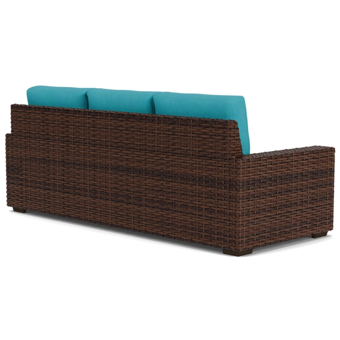 Contempo Woven Vinyl Wicker Sofa - 38055
