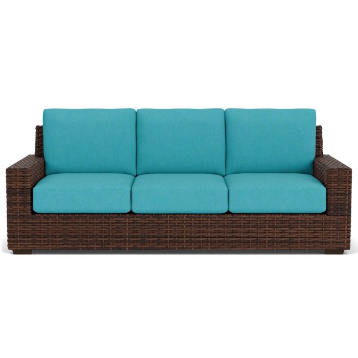 Contempo Woven Vinyl Wicker Sofa - 38055