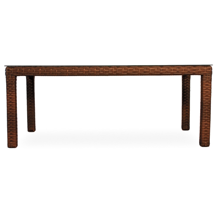 Contempo 40" x 72" Woven Vinyl Wicker Dining Table - 38072
