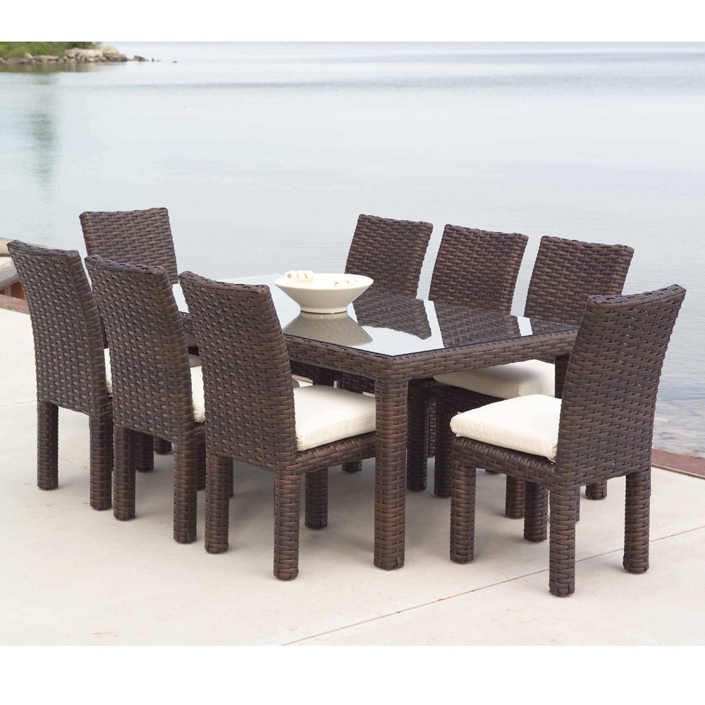 Lloyd Flanders Contempo 9 Piece Patio Dining Set - LF-CONTEMPO-SET3
