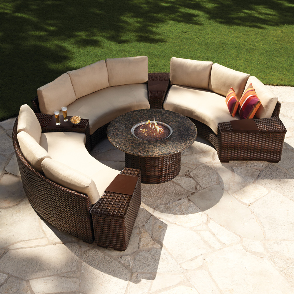 Lloyd Flanders Contempo Curved Sectional Sofa Set - LF-CONTEMPO-SET4