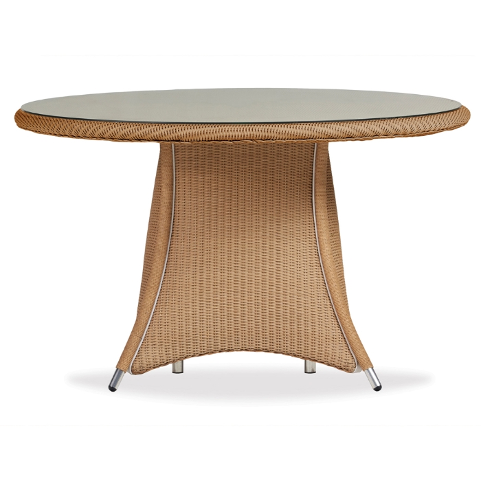 Glass lay on top dining table