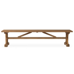 Lloyd Flanders Teak Trestle Bench - 286127