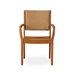 Teak Dining Arm Chair with Loom Wicker Back - 286201