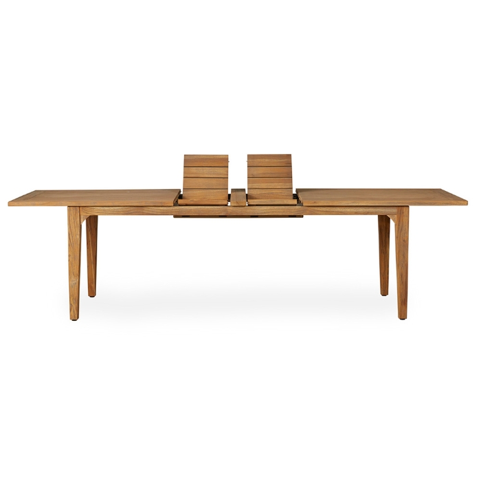 Teak Double Butterfly Leaf Dining Table - 86" to 110" - 286584