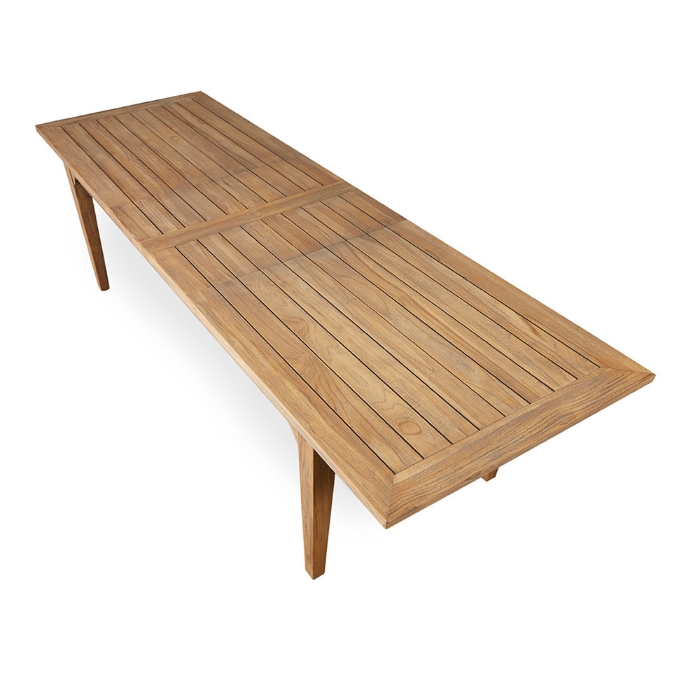 Teak Double Butterfly Leaf Dining Table - 86" to 110" - 286584