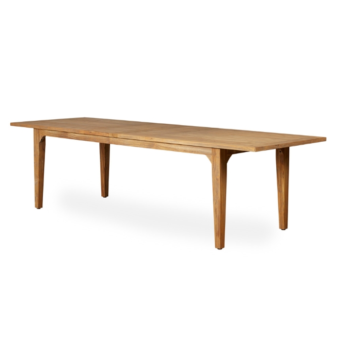 Teak Double Butterfly Leaf Dining Table - 86" to 110" - 286584