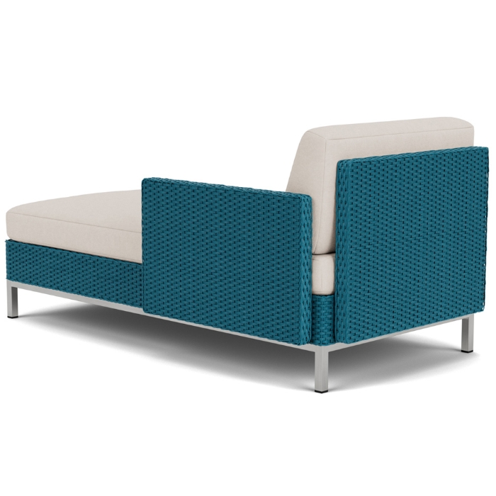 Elements Left Arm Wicker Sectional Chaise