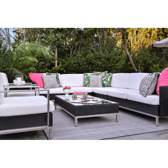 Elements Rectangle Wicker Cocktail Table - 203044