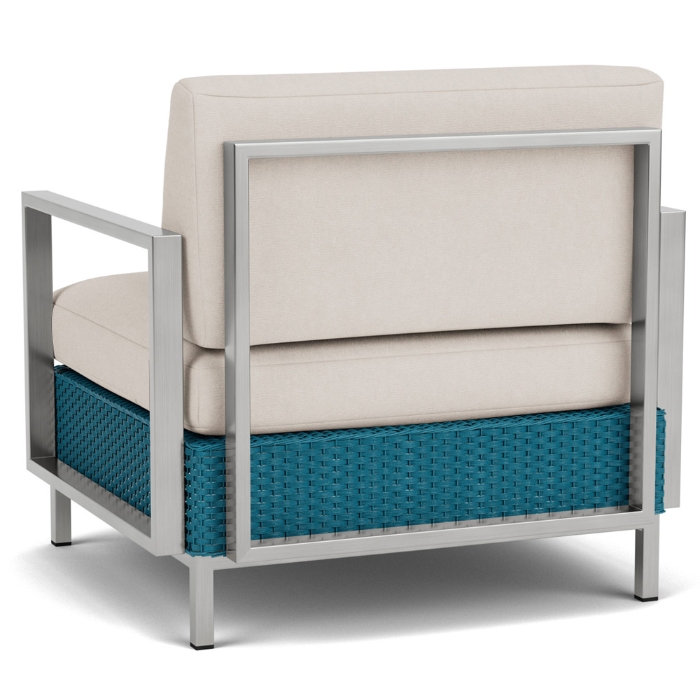 Elements Lounge Chair with Stainless Steel Arms and Back