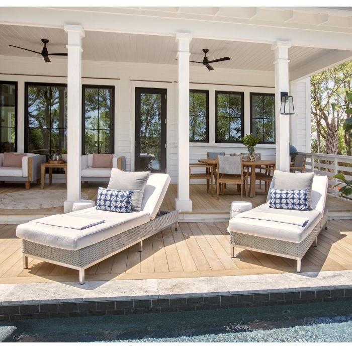 Elements Modern Wicker Chaise - 203020
