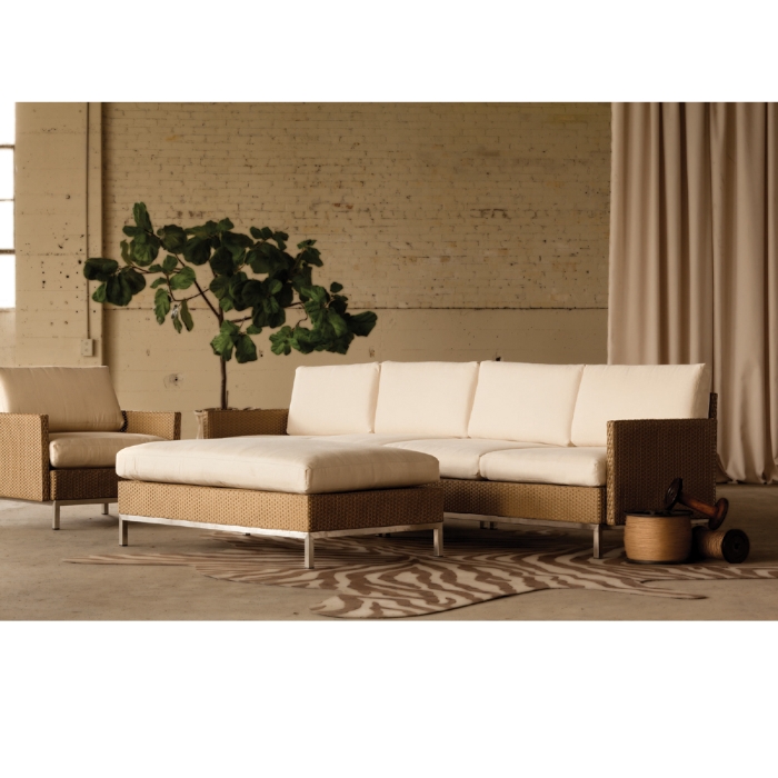 Elements Large Wicker Ottoman - 203327