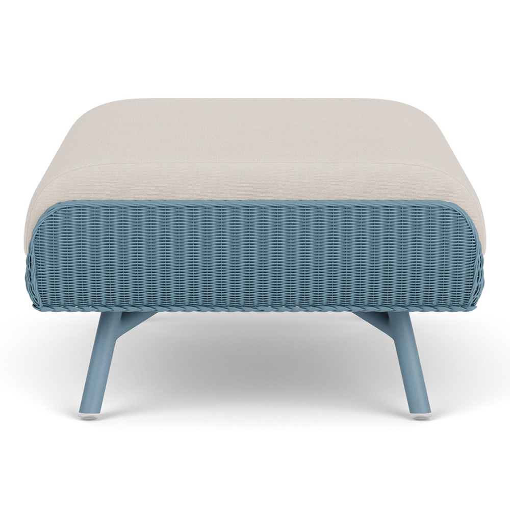 Essence Wicker Ottoman Side View