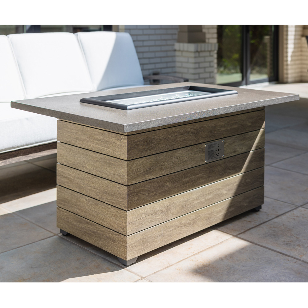 Frontier 52" Rectangular Fire Table set