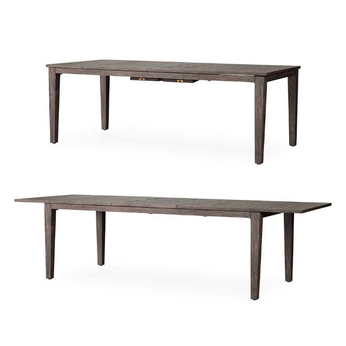 Lloyd Flanders Frontier 86" - 110" Butterfly Umbrella Dining Table