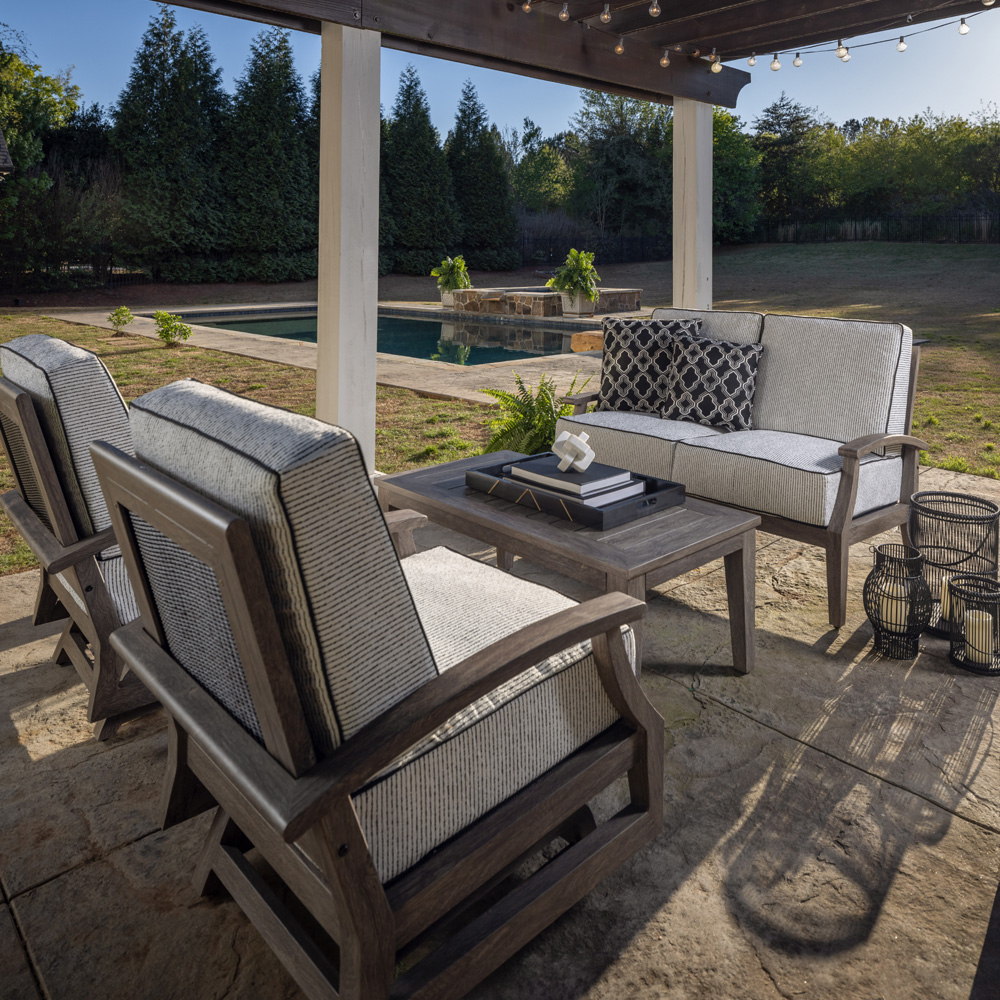 Lloyd Flanders Frontier Loveseat and Spring Rocker Patio Set - LF-FRONTIER-SET1