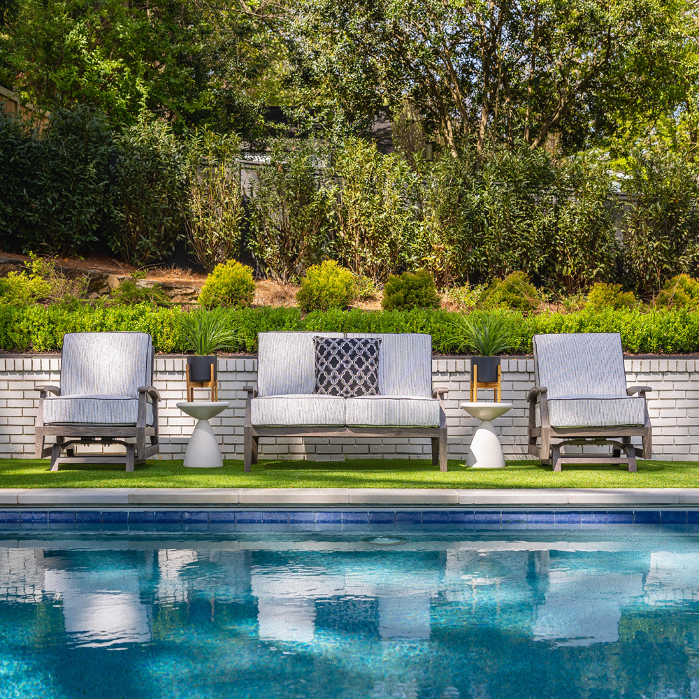 Lloyd Flanders Frontier Loveseat with 2 Spring Rocker Lounge Chairs - LF-FRONTIER-SET3