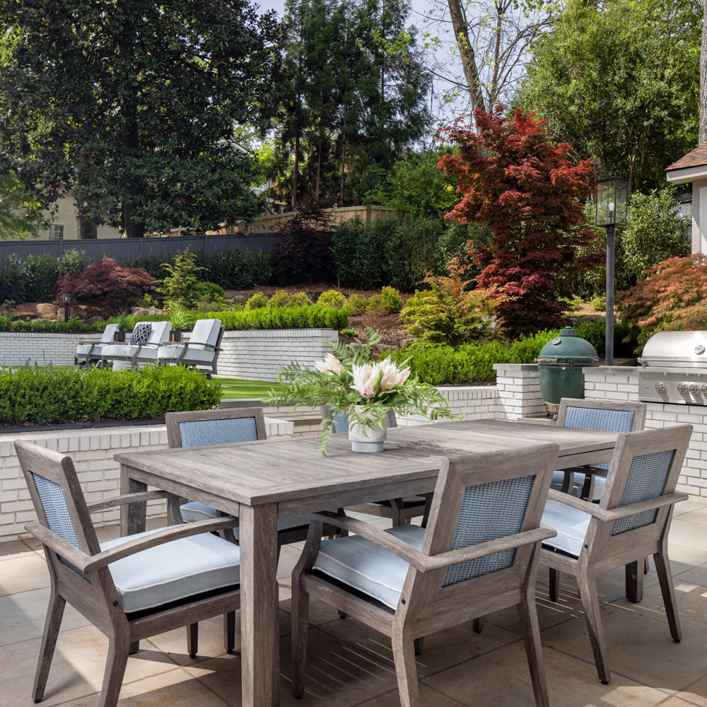 Lloyd Flanders Frontier Patio Dining Set for 6 - LF-FRONTIER-SET8