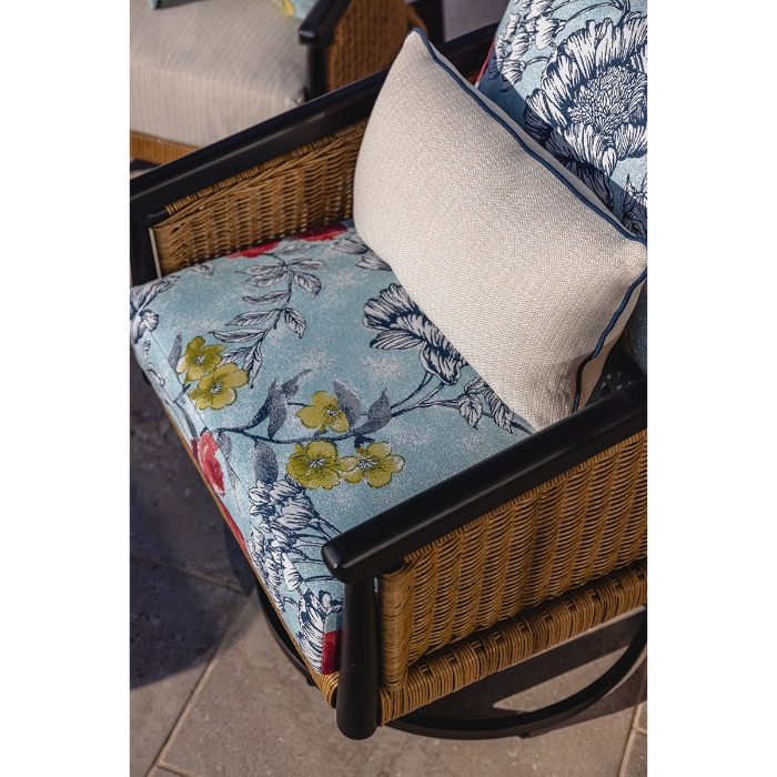 Lloyd Flanders Galloway Swivel Lounge Chairs  top